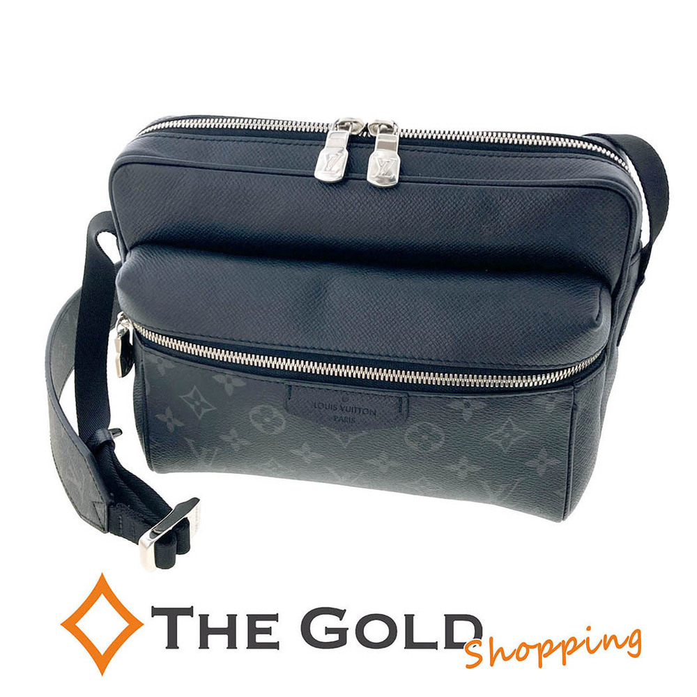 Louis Vuitton Outdoor Crossbody Bag Monogram Canvas Leather Eclipse Black